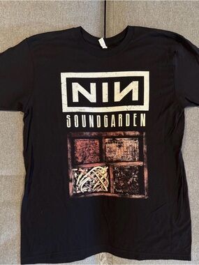 Alstyle Black NIN x Soundgarden Graphic Tee